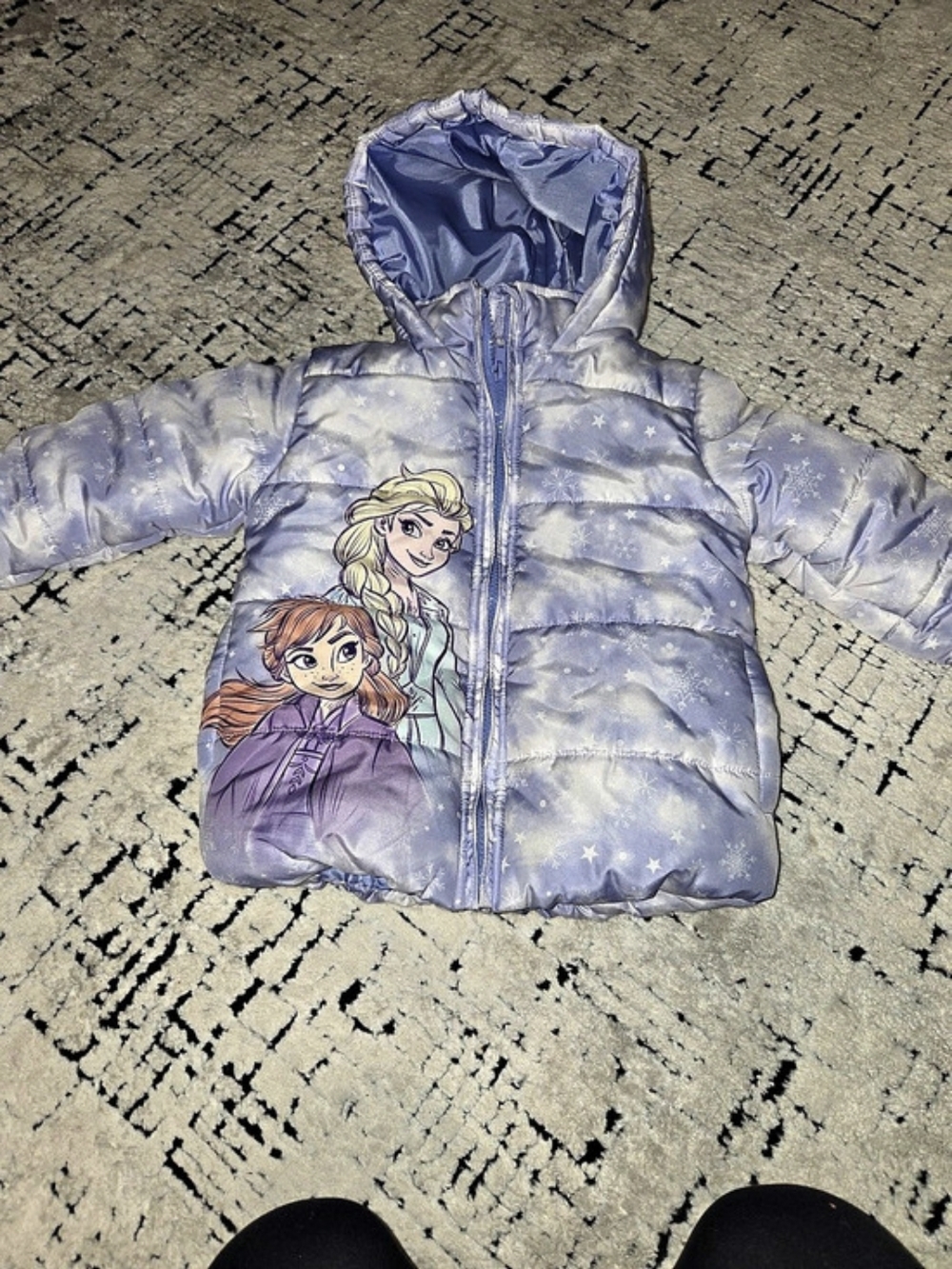Disney Kids Purple Puffer Jacket